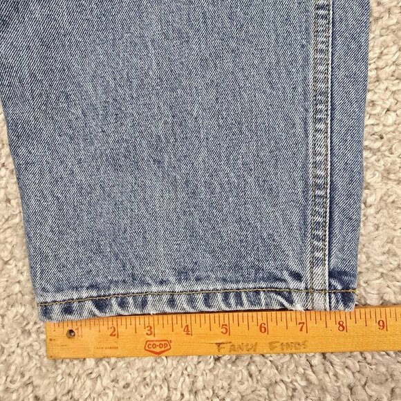 Levis 550 Jeans Men 42x30 (Fits 38x30) Blue Relaxed Tapered Fit 90s Denim - Picture 11 of 12